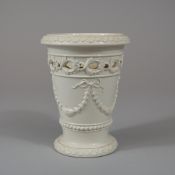 Wedgwood White Queensware Reticulated Relief Molded Vase