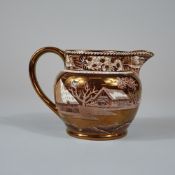 Wedgwood Fallow Deer Pattern Copper Lustre Creamer
