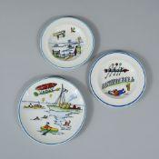 3pc Wedgwood Etruria Nursery Ware Plates