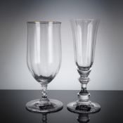 2pc Mikasa Crystal Iced Tea and Champgane Glasses