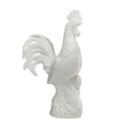 Wedgwood Bone China White Glazed Rooster Sculpture