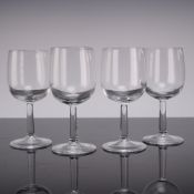 Set of 4 Vintage Italian Stemmed Wine Glasses