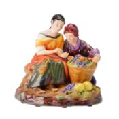 Studio Pottery by Reg Johnson Figurine, Fruit Sellers
