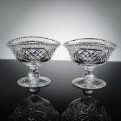 Pair of Cut Crystal Footed Sherbet Dishes