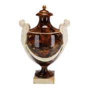 Wedgwood and Bentley Neoclassical Agateware Urn and Cover