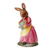 Royal Doulton Bunnykins Prototype Colorway Figurine, Mother and Baby DB167