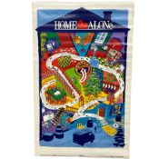 2pc Home Alone Memorabilia Items Including 1991 Promo Trap Map Poster and Original Motion Picture So