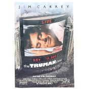 Original Double-Sided Teaser One-Sheet Movie Poster, The Truman Show Starring Jim Carrey/Peter Wier