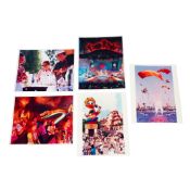5pc 1990's Original Walt Disney World Epcot Press Photographs