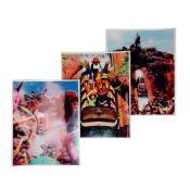 3pc Original Walt Disney World Splash Mountain Press Photographs