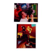 2pc Walt Disney World Innoventions Virtual Reality Press Photographs