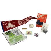 8pc Washington Senators Baseball Memorabilia Collection Including 1969 Pennant and 1932 Catalog