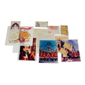 Assortment of Original Walt Disney World Christmas Press Materials and Memorabilia