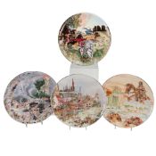 Set of Wedgwood Bone China English Folklore Collector Plates by Jenny Rhodes