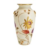 Wedgwood Aesthetic Movement Ivory Vellum Bone China Vase