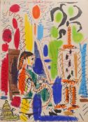 Pablo Picasso (Spanish, 1881-1973) Color Lithograph Mourlot Paris, L'Atelier de Cannes Cover Page w/