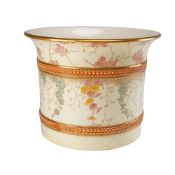 Wedgwood Aesthetic Movement Hand Painted Ceramic Cachepot c 1870