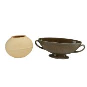 2pc Wedgwood Ceramic Vase and Bowl