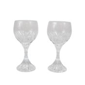 Pair of Baccarat Massena Crystal Wine Glasses