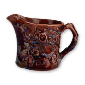 Wedgwood Relief-Molded Earthenware Creamer with Treacle Glaze