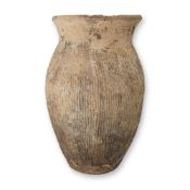 Chinese Neolithic Style Cord-Impressed Pottery Jar
