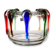 Makora Krosno Polish Art Glass Hand Blown Multicolor Vase