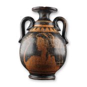 Grand Tour Period Greek Red Figure Pottery Vase