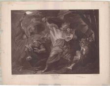 Folio Engraving after Benjamin West, Shakespeare King Lear 1792