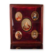 A Collection of 19th Century Framed Portrait Miniatures