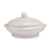 Mid-19th Century Jacob Furnival White Ironstone Oval Covered Vegetable Dish