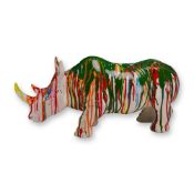 Kare Design Modern Rhino Colore Figurine