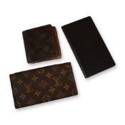 Three Louis Vuitton Monogram and Leather Wallets