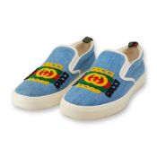 Pair of Gucci Kura Denim Slip On Sneakers Size 8