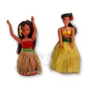 2pc Vintage Hula Girl Nodders