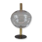 Krosno Poland Gianna Glass Lidded Pedestal Dish