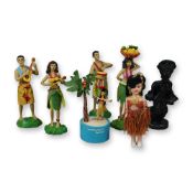 Group of Seven Hawaiian Figural Souvenir Items