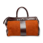Zafiro Talabarteria Argentinian Carpincho and Cowhide Leather Travel Bag