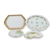 4pc European Floral Porcelain Pieces