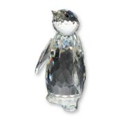 Swarovski Silver Crystal Penguin Large Figurine