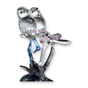 Swarovski Crystal Figurine, Blue Tits/Chickadees