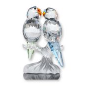 Swarovski Crystal Budgies Figurine