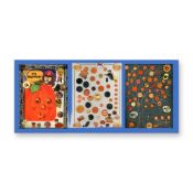 3 CARDS OF DIVISION THREE HALLOWEEN STYLE BUTTONS