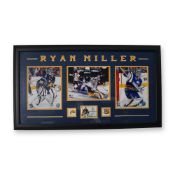 Ryan Miller Buffalo Sabres Hockey Memorabilia Collage Display with Autographed Card