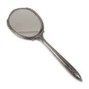 American Sterling Silver Victorian Style Hand Mirror