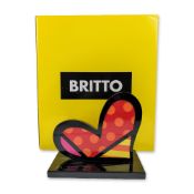 Romero Britto (Brazilian, b. 1963) For You Heart Sculpture, Signed