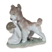 Lladro Porcelain Dog Figurine, Safe and Sound 01006556