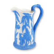 Samuel Alcock and Co. Blue and White Parian Jug with Camel Motif