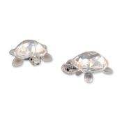 Pair of Swarovski Crystal Baby Tortoises Figurines