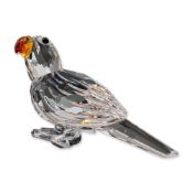 Swarovski Faceted Crystal Parrot Figurine
