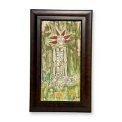 Alfonso Rendon aka Masplata (Panamanian, 1957 - 2025), Pastel on Board, Shaman